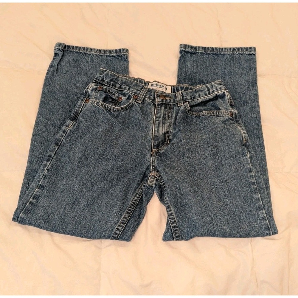 Y2K Baggy Wide Leg Denim Jeans Skater Grunge Kids Size‎ 14 Blue Wash - Picture 3 of 5